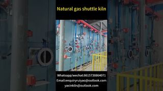 Κλίβανος μεταφοράς φυσικού αερίου #kilnmanufacturer #tunnelkiln #brickfactory#ceramics #gaskiln